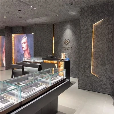 Dřevěné šperky Showcase Mall Kiosk