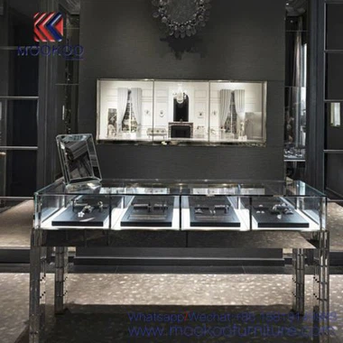 Skleněný stojan na šperky stojan JE47