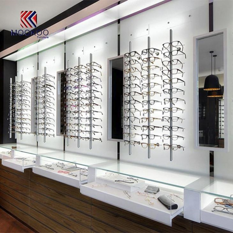 Brýle obchod s nábytkem Design dřevěné zrno brýle kabinetu