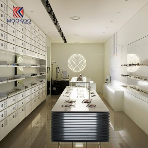 Mdf potažené barvy bílé brýle kabinetu vitrína design