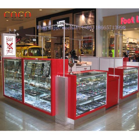Creative Glass Jewerly Kiosk