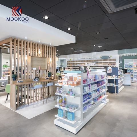 Upravený nábytek MDF Wood Pharmacy Shop