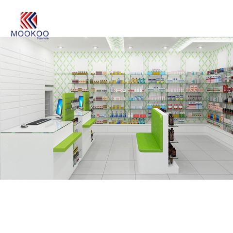 Design pultu prodejny lékáren