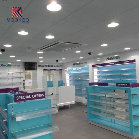 Design čítače lékárny Interiér léků